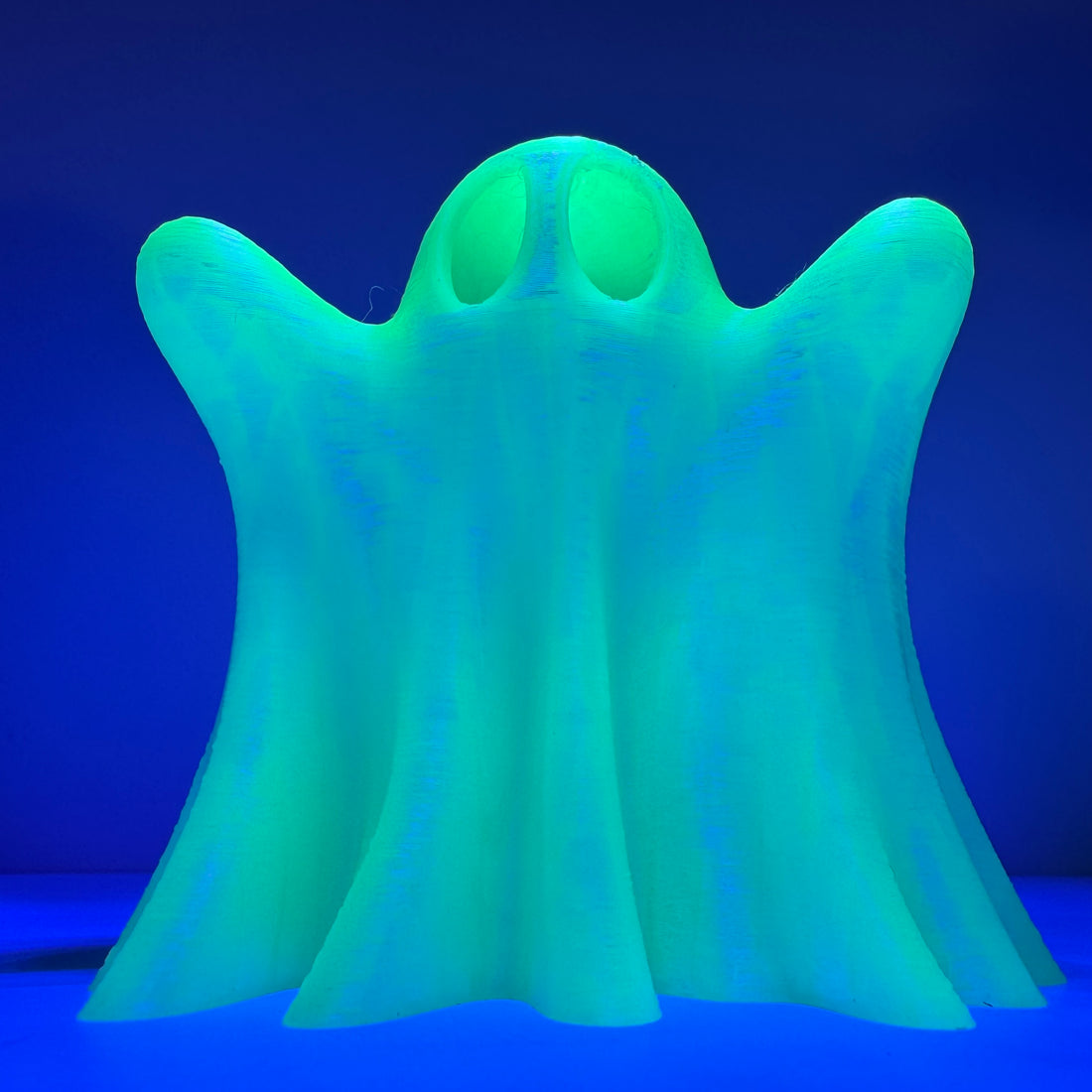 3D printed Halloween green ghost